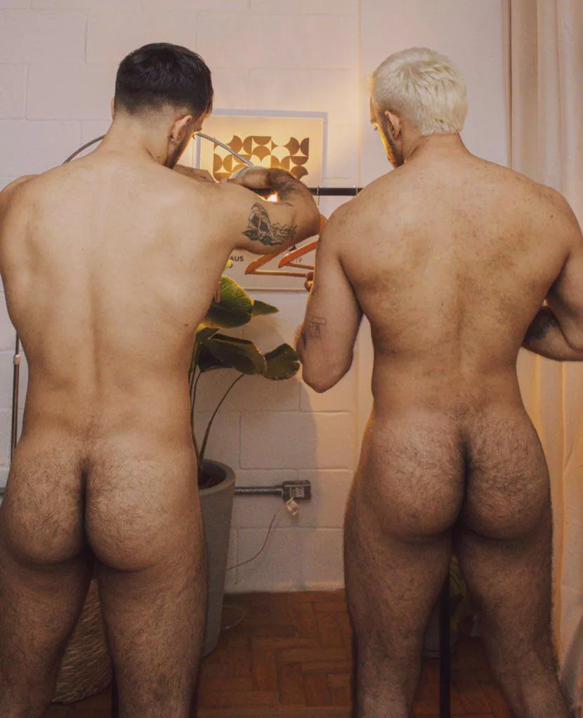 With my twin brother 