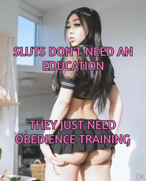 You don't need education to properly serve men
