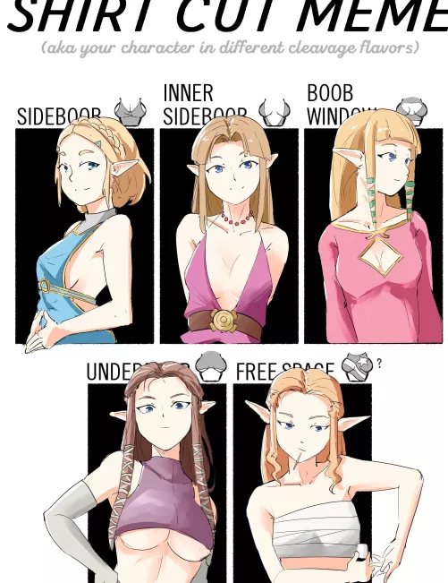 Zelda with different cleavage (AutomaticGiraffe)