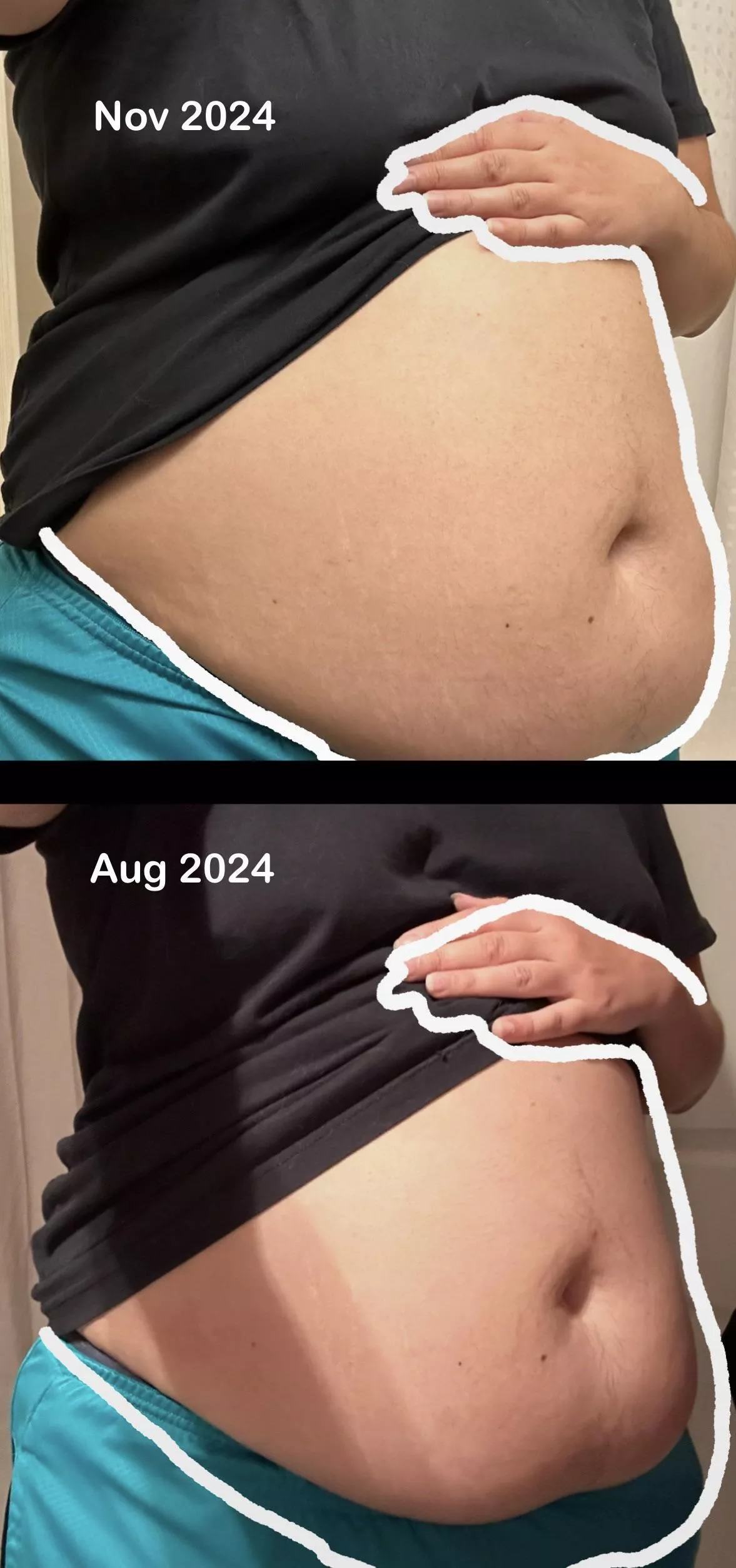 ~15 lbs difference 😋