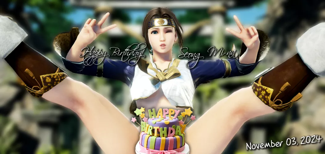 a bit late but.. HAPPY BIRTHDAY SEONG MI-NA! <3