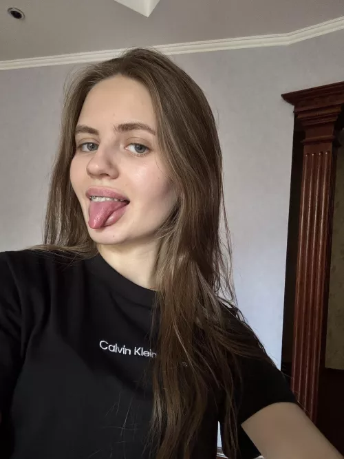 A seductive smile that says 