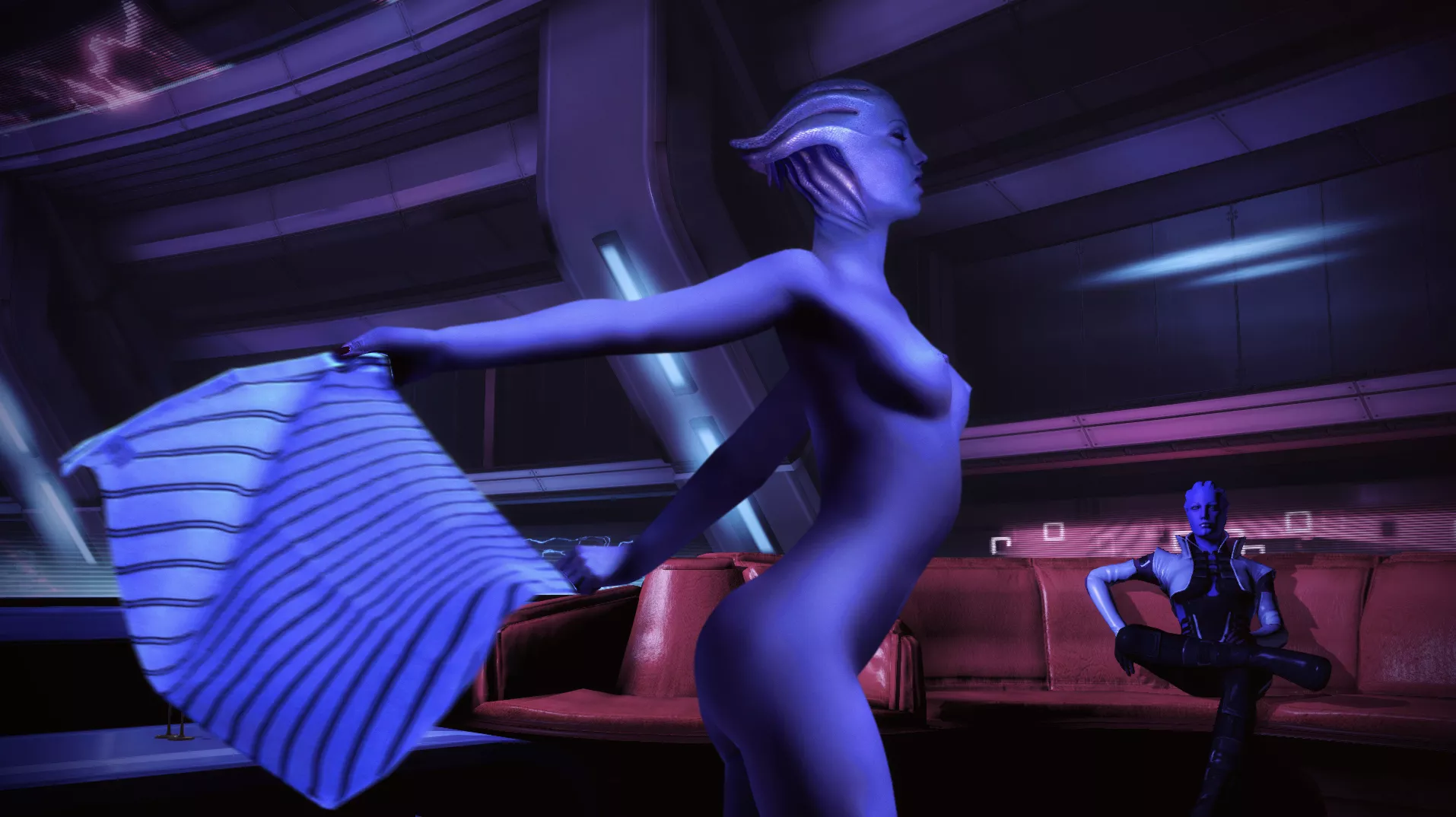 Asari dancer gives Aria a private show. (OC)