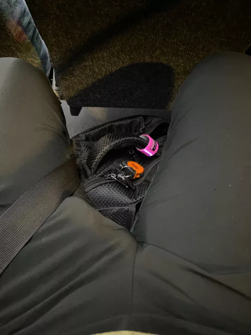 At the back of the bus