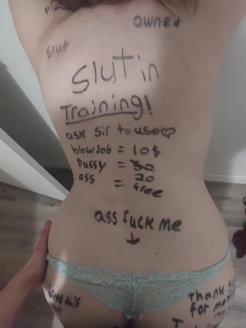 Being a good little slave for my owner 