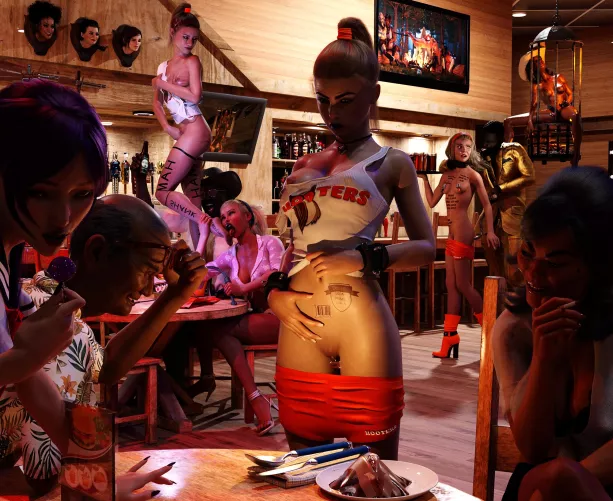  cannibal retaurant, Customers see, touch, smell and taste their favorite piece of meat from a live piece before eating it cooked to their liking, from raw and live to grilled.