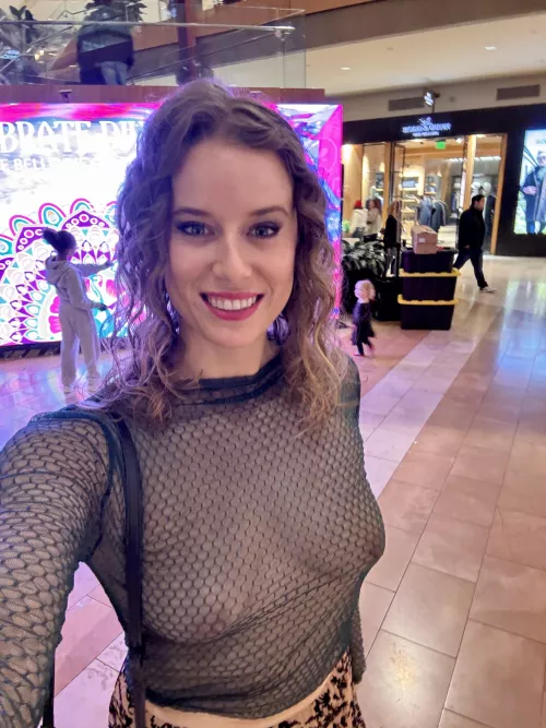 Creating a distraction at the mall