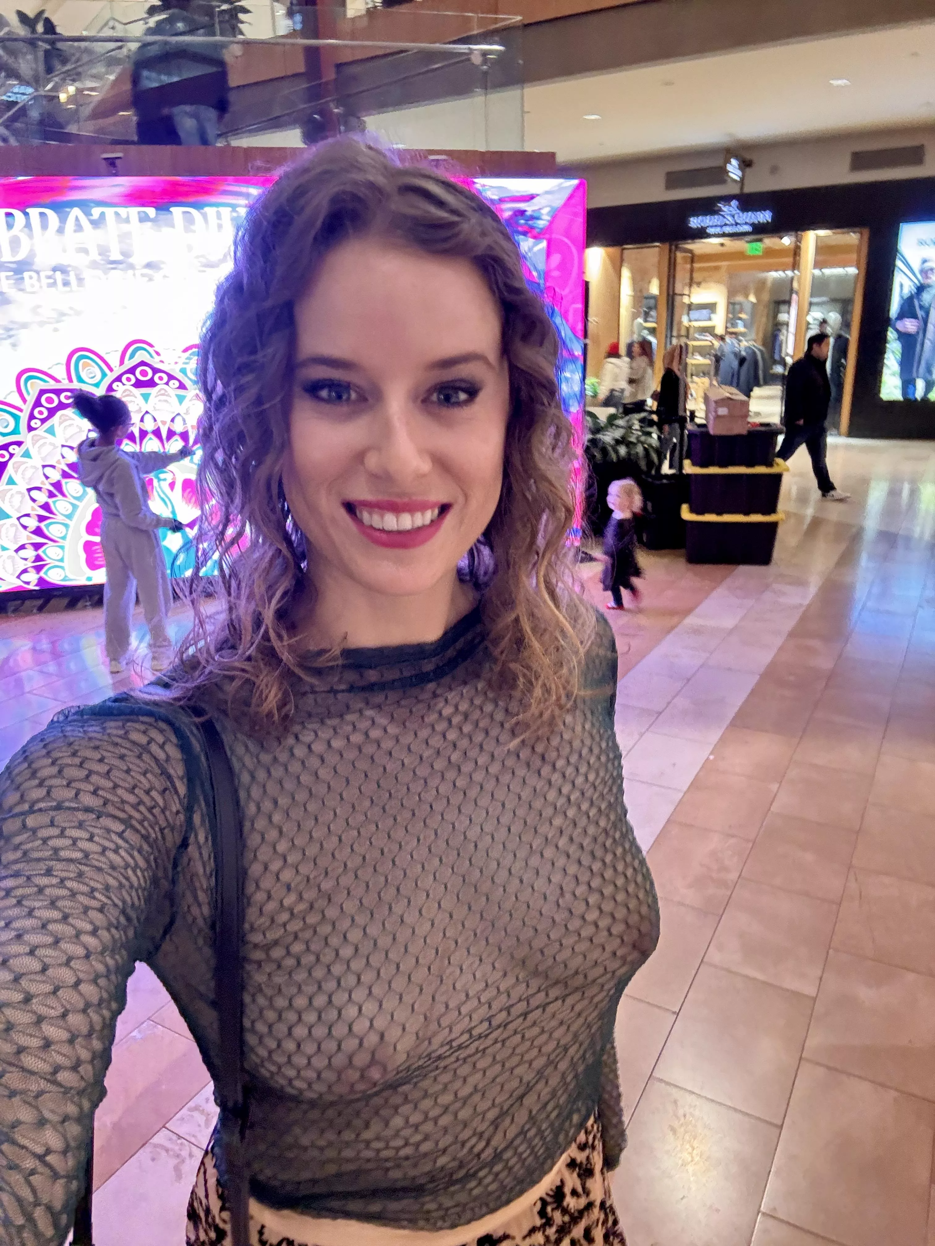 Creating a distraction at the mall