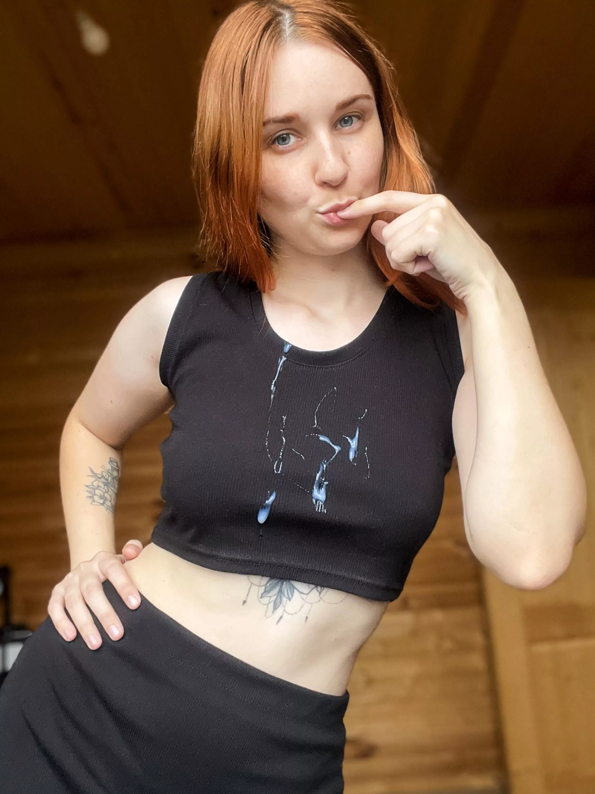 Cum on my clothes speaks louder than any words