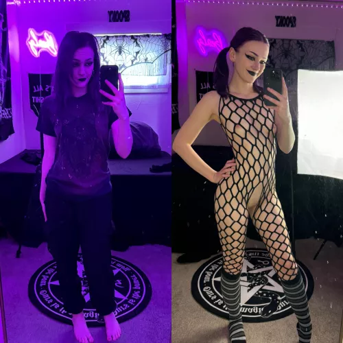 Emo goblin in the streets vs goth whore in the sheets