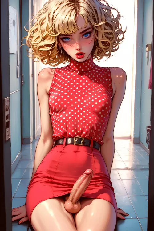 Excited (PolkaDottDrawingAI)