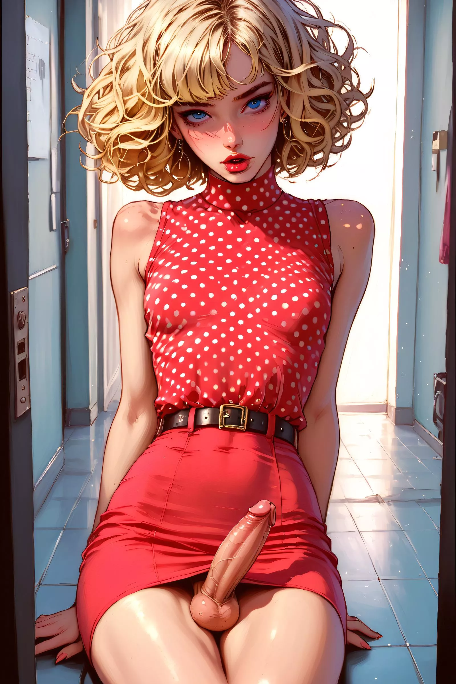 Excited (PolkaDottDrawingAI)