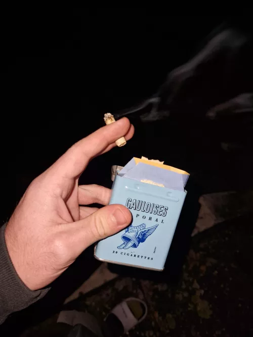 French cigarettes for a cold night