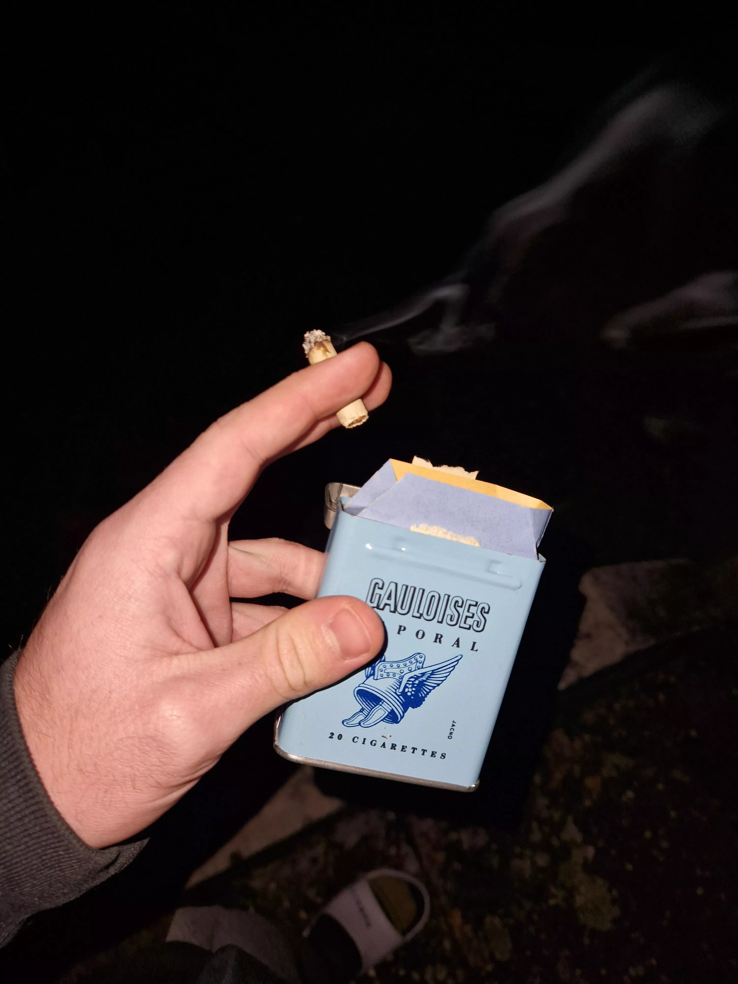 French cigarettes for a cold night