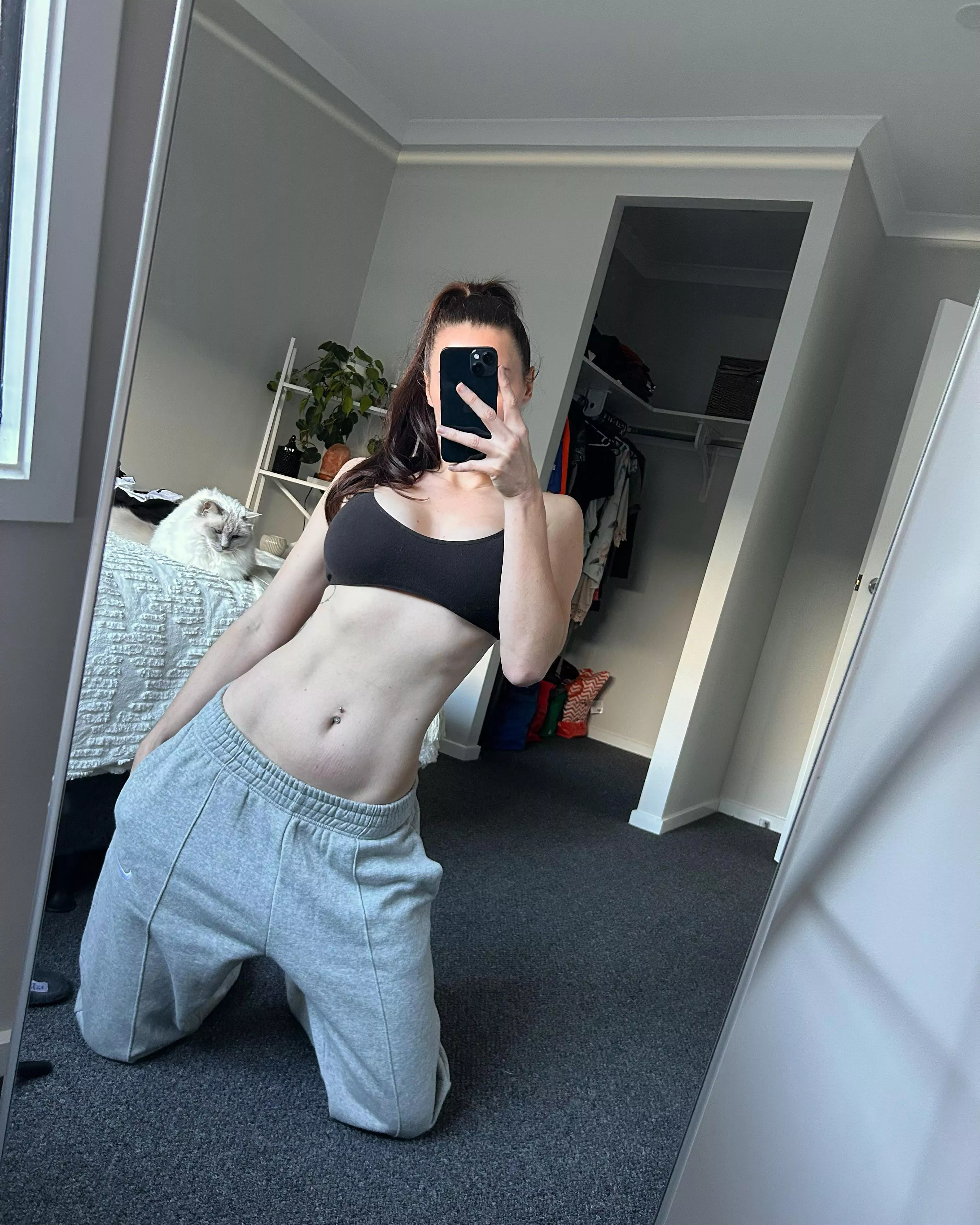 Getting off in my sweatpants is next level hot 