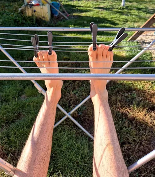 How do you dry your feet?