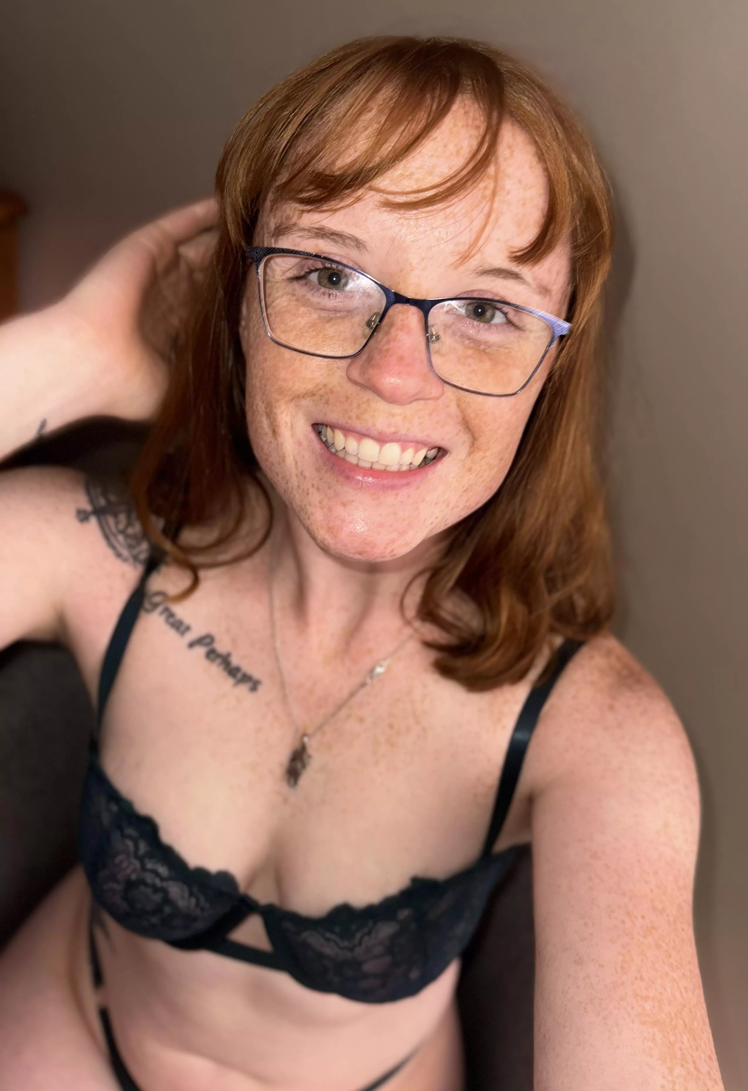 Red hair and freckles!