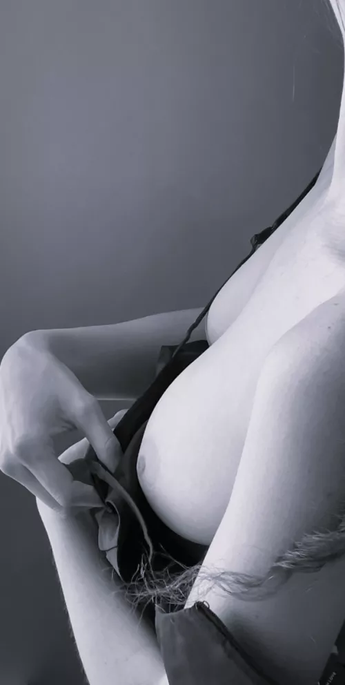 Slipping my dress off after our date