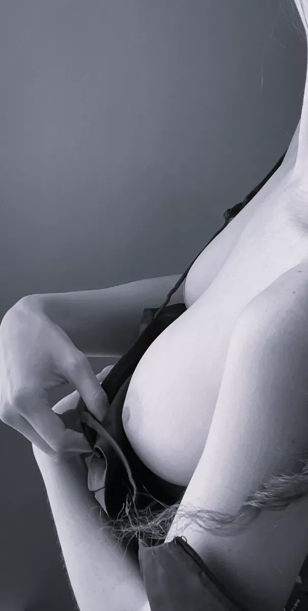 Slipping my dress off after our date