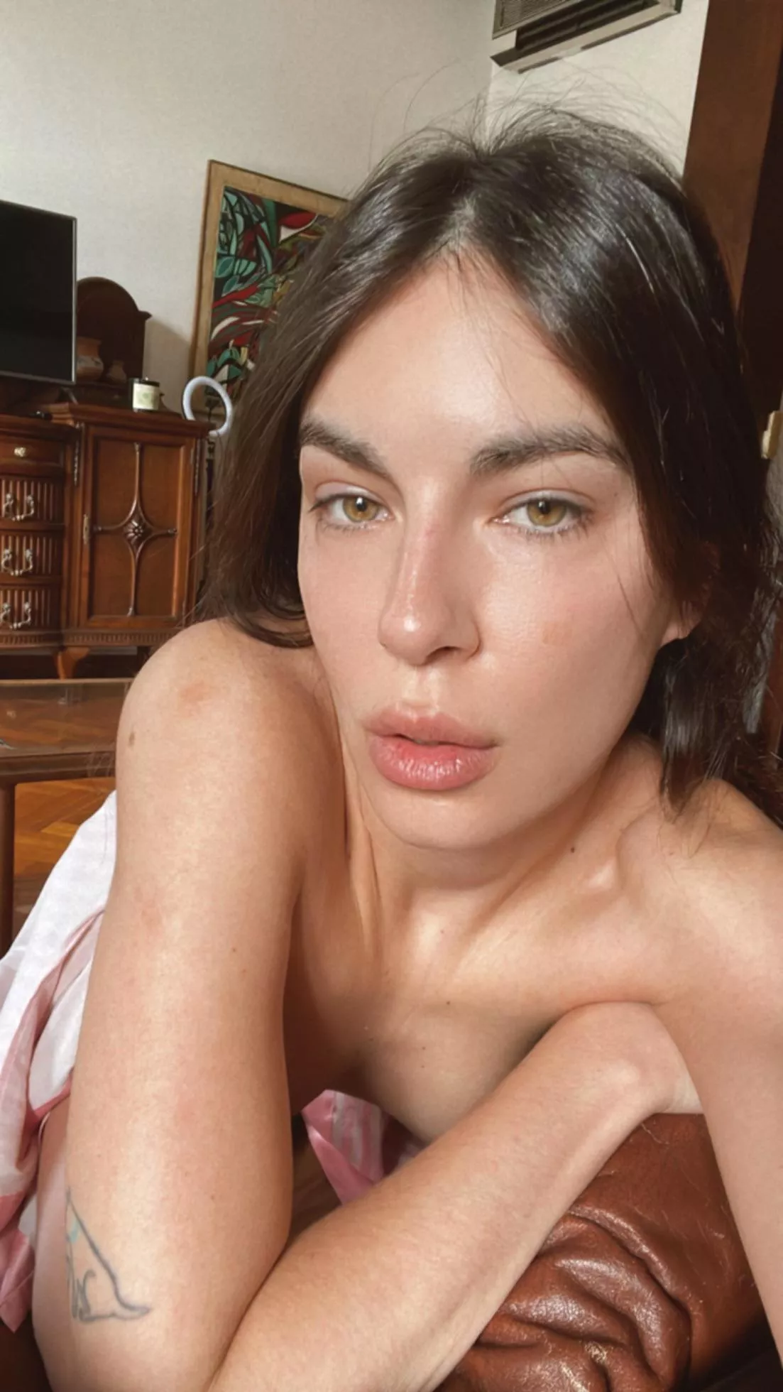 Soft lips waiting to be kissed