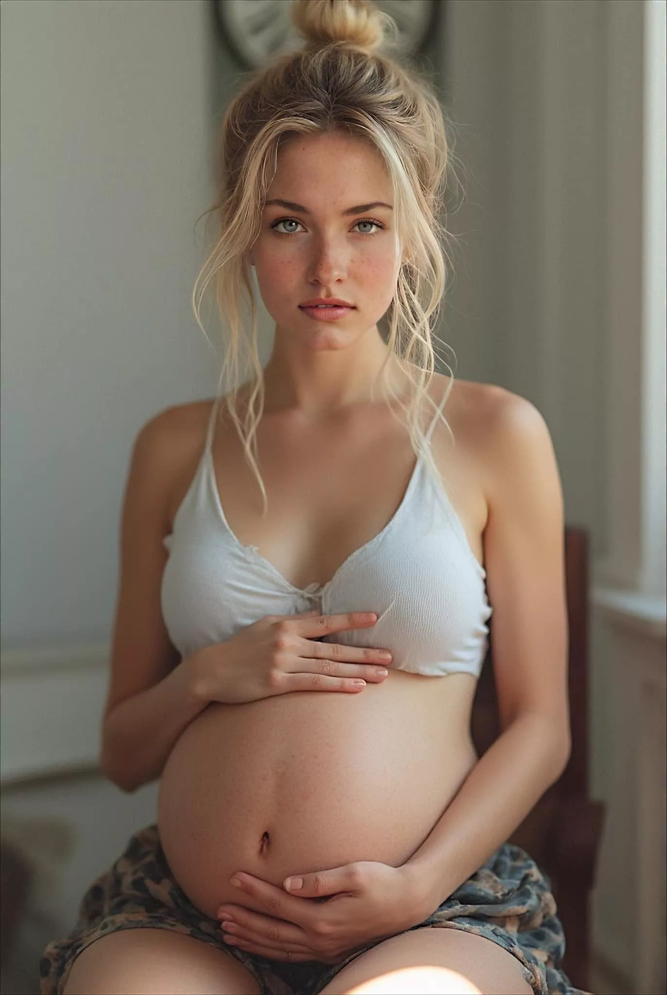 Would you cover my preggo belly in your warm cum ?