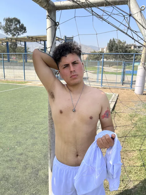 Would you like to lick my sweaty soccer player's armpit?