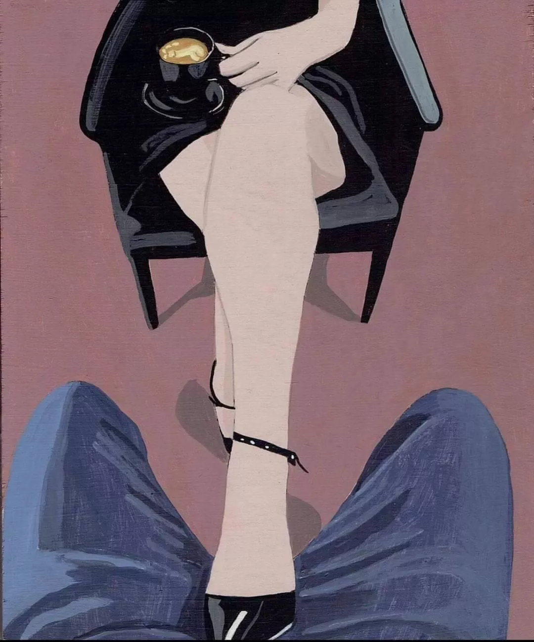 You want me to hold you down by the throat and jerk you off when we get home?