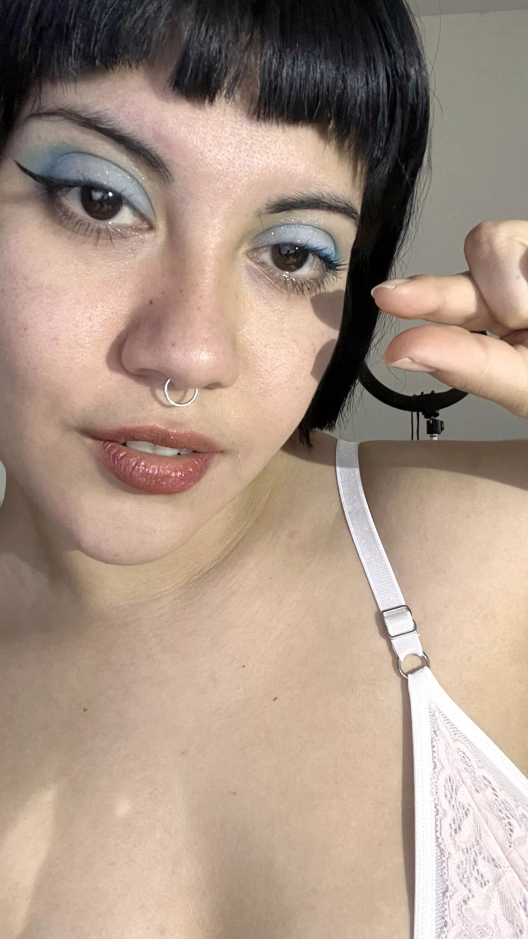 Your miserable peanut will never be up to the level of a goddess like me, that’s why all you can do is receive my degradation 
