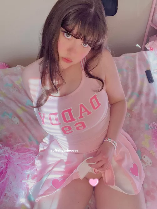 can i keep my cheerleading uniform on while we play daddy?