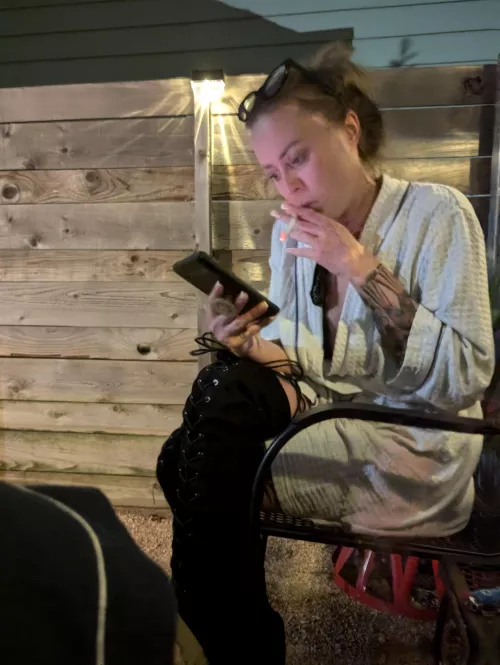 Drawing in thigh highs