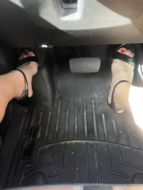 First time driving in heels