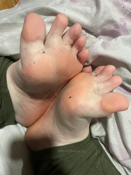 Get down on your knees and start licking them clean foot bitch!