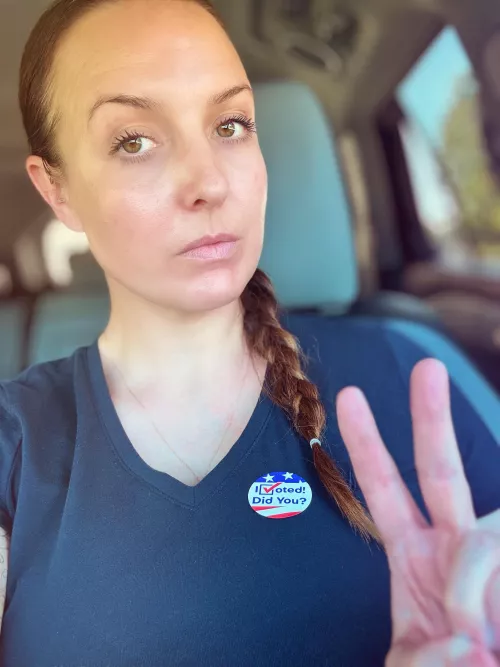 Go vote, then send me $50. 