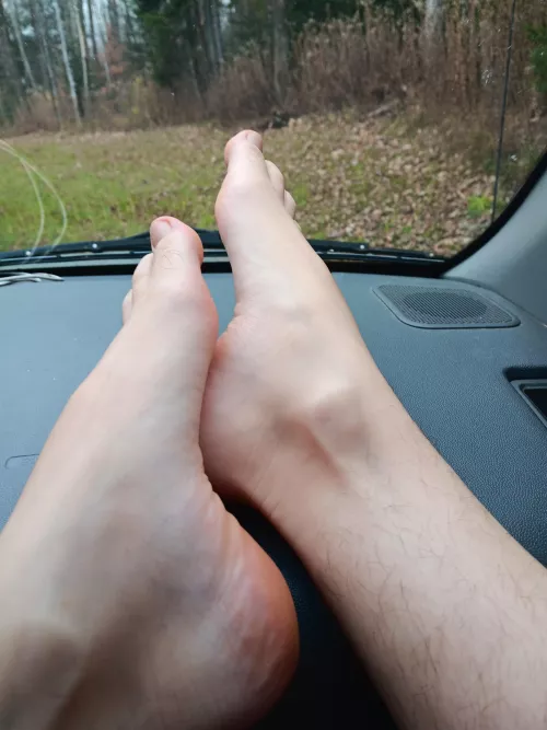 Hanging out before work