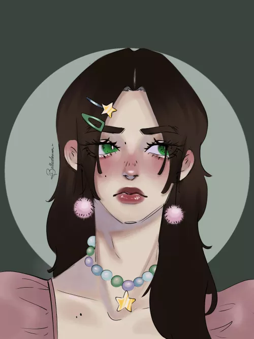 I think he's a bit shy ;) (Original Art)