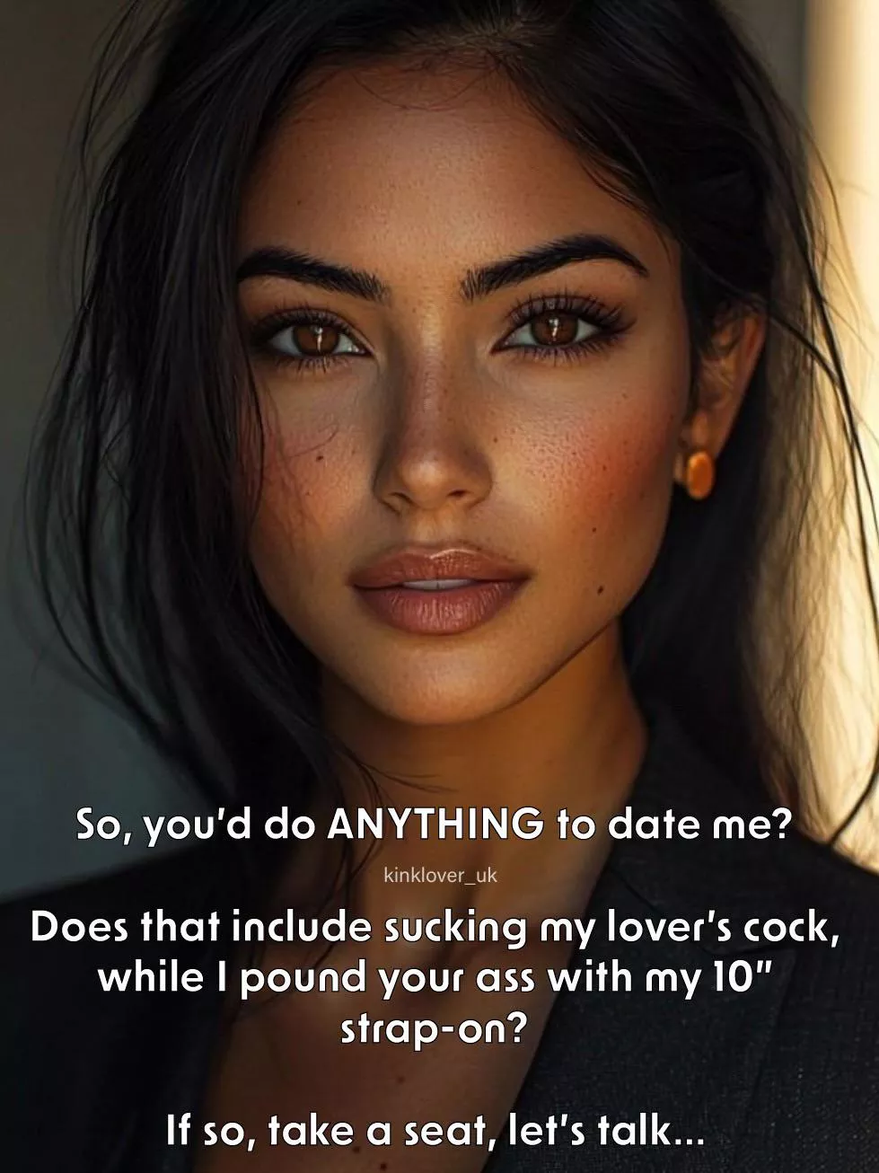 Look at her - what choice do you really have, but to agree… 