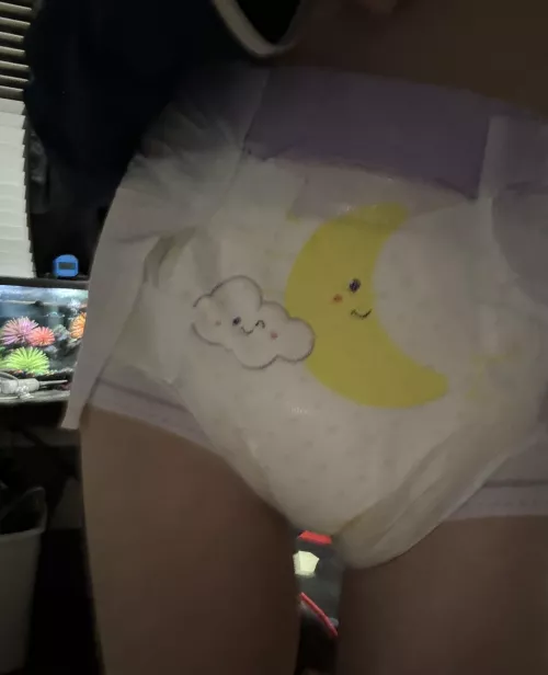 Padded up and ready for bed 