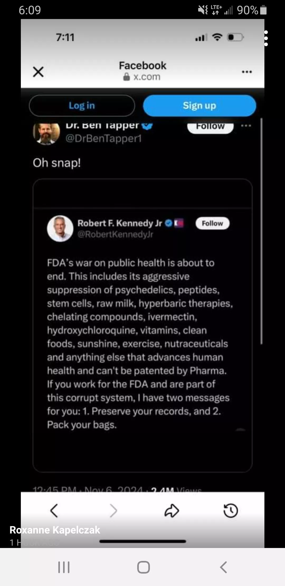 RFK Jr likes peptides and he's going to do good things