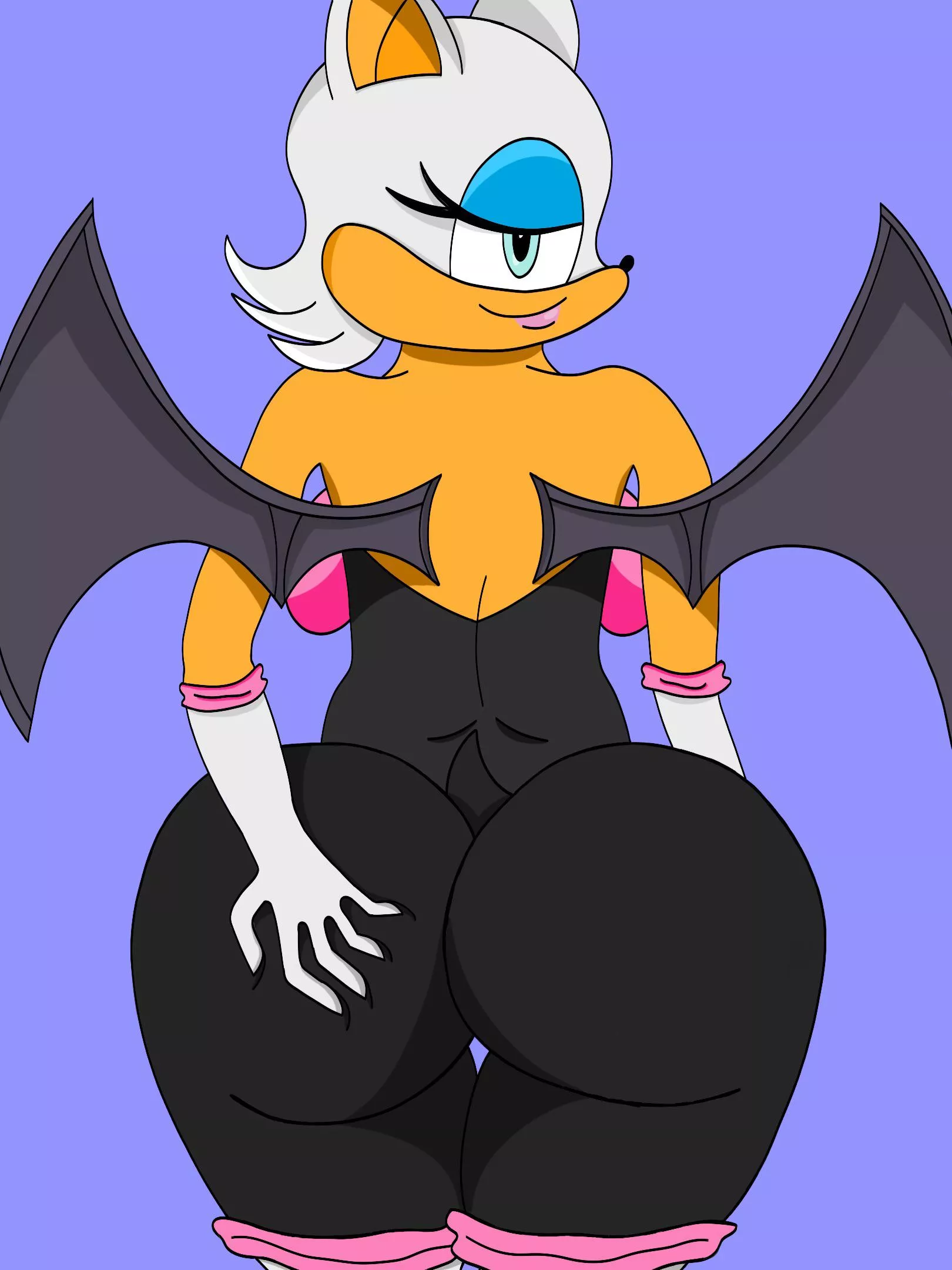 Rouge groping herself. (Art by me) 