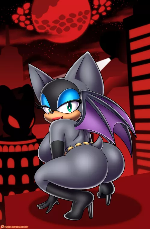 Rouge playing as Catwoman(Omegasunburst)