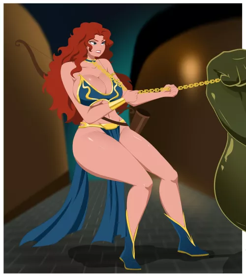 Slave Merida (commissioned by me, art by GhostlessM) 
