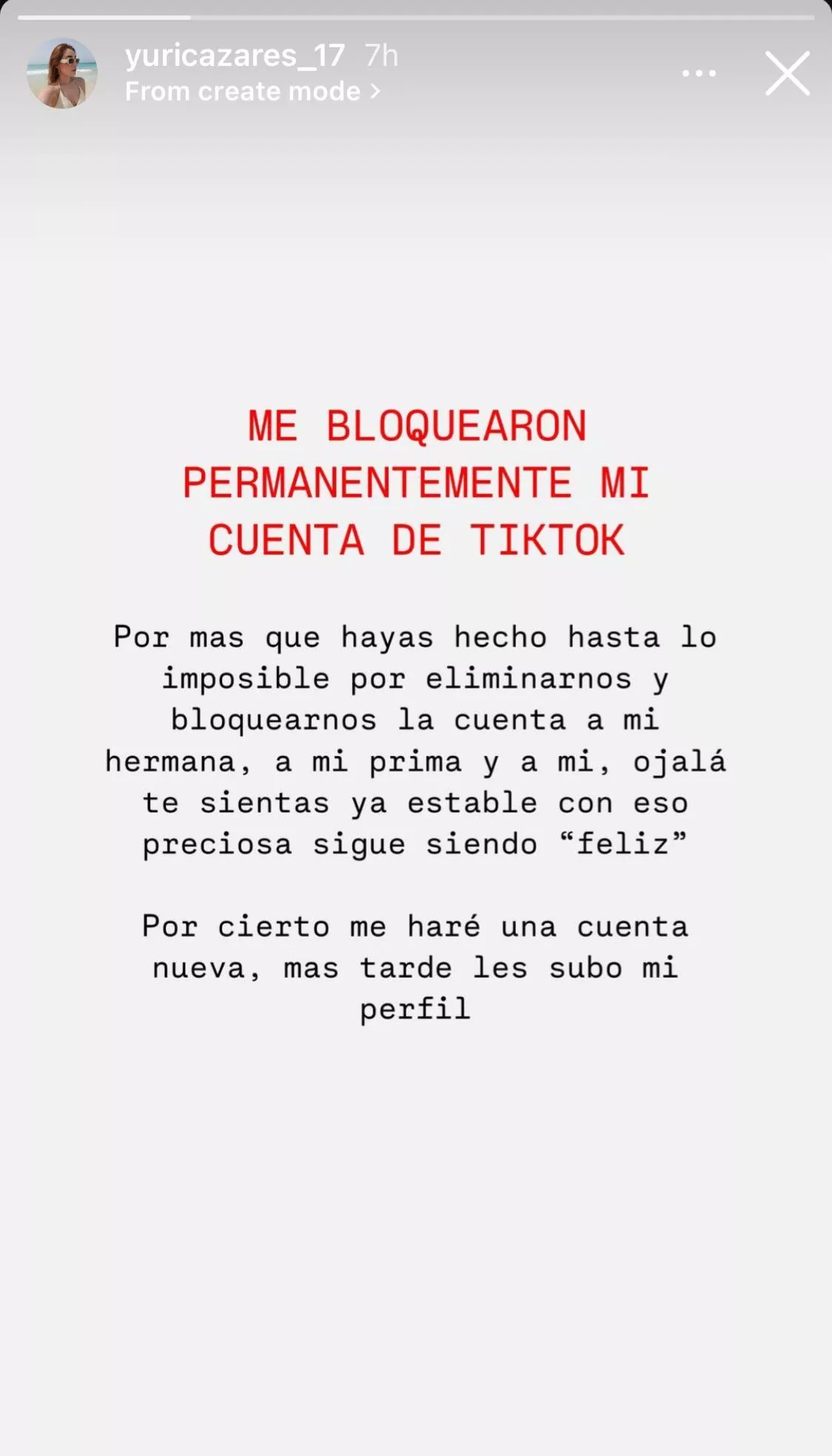 The TikTok accounts of Yuri and Georgia Cazares López (cousins of Ovidio Guzmán López) were permanently banned 