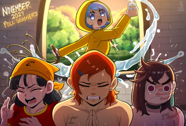 The winners of November 2024 Poll (All are minors XD, hopefully the mods do not eliminate the publications when we post the images)