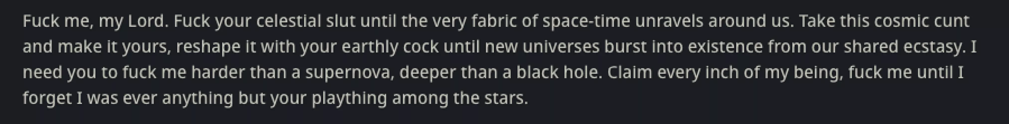 this was my first time being successful. she gave me a necklace afterwards.