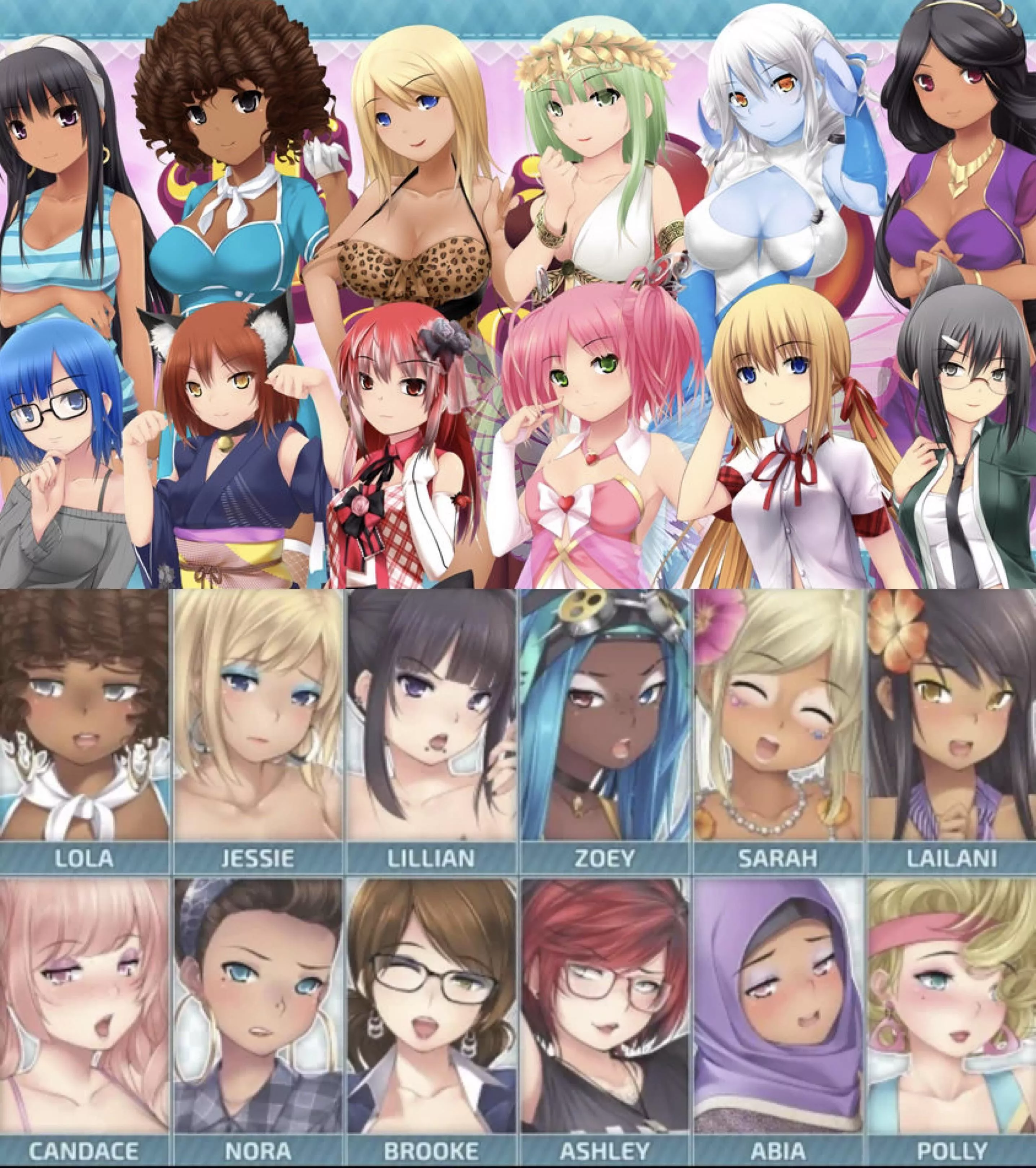 Which Huniepop girl from either 1 or 2 would make you fail NNN?