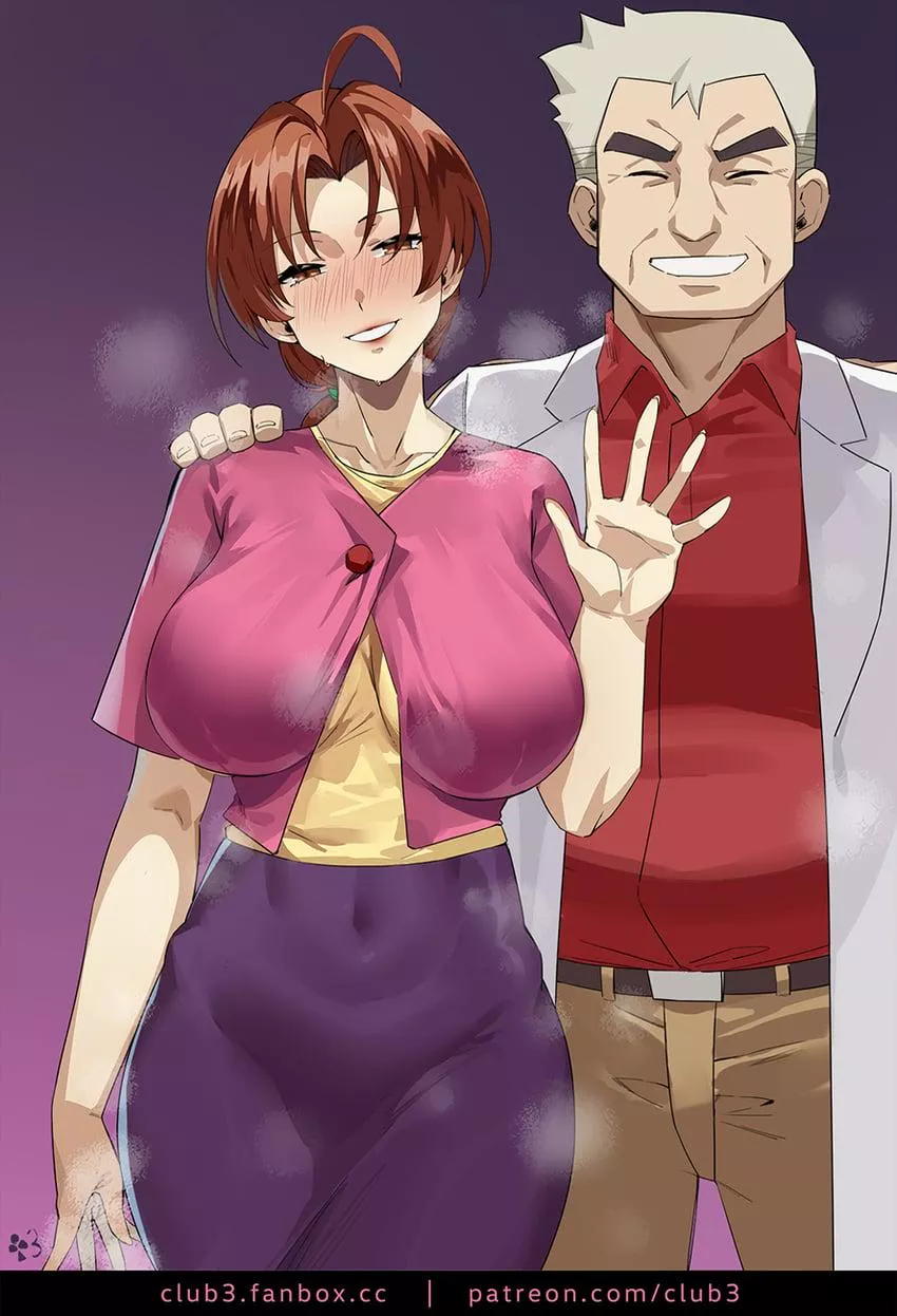 Your mom and professor has some serious work to do (club3) [Pokemon]