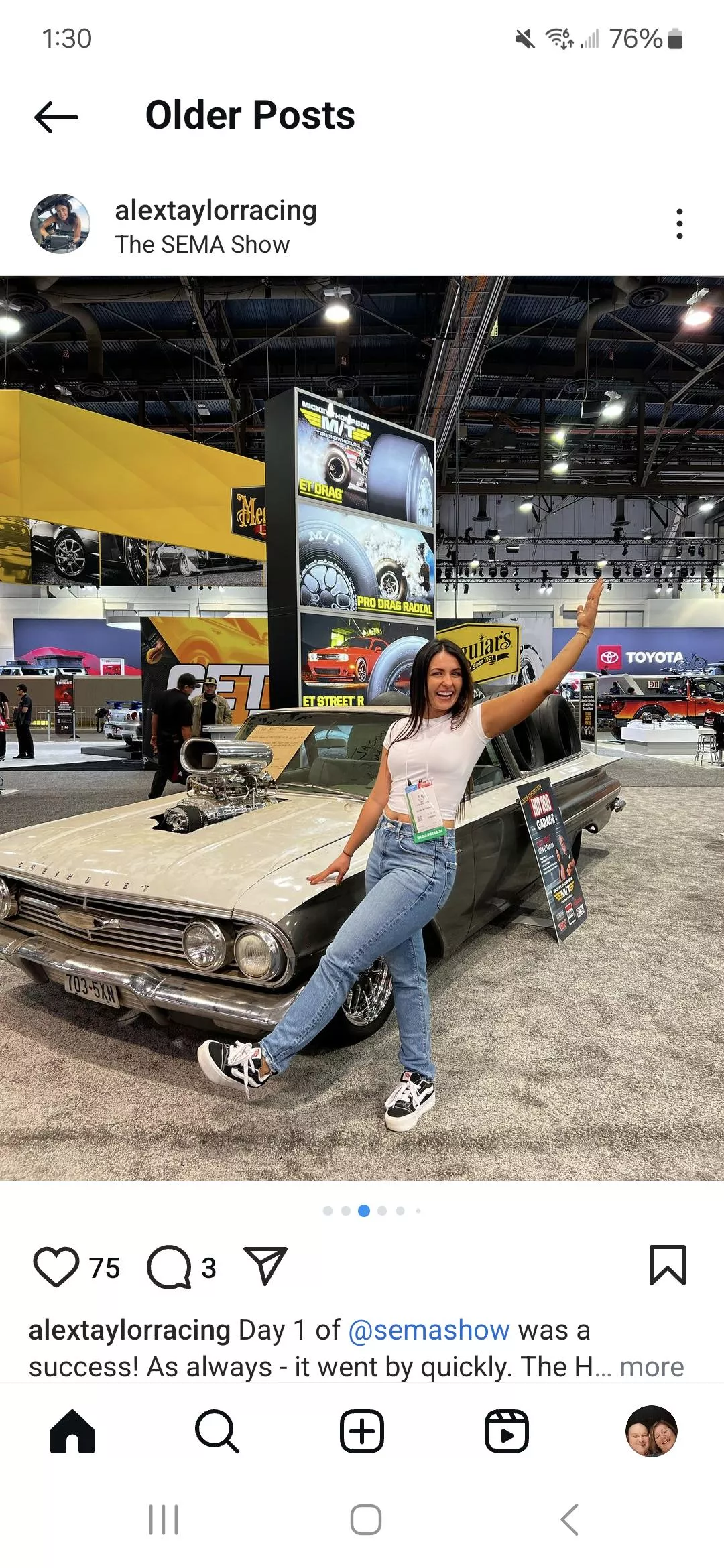 Alex at SEMA