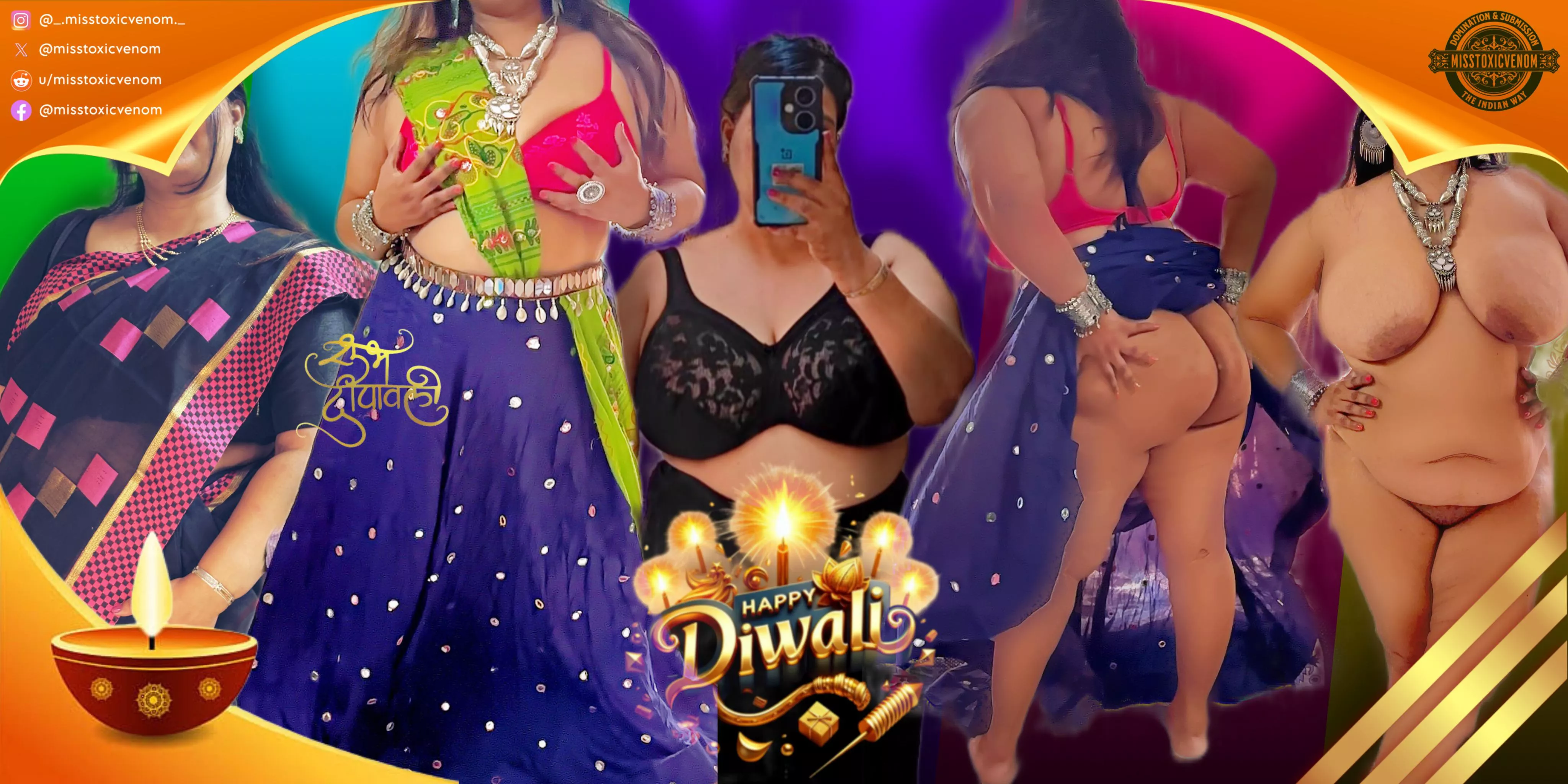 🎇Burn your inhibitions this Diwali🪔 by watching this Hotwife transform into a Pataka 🧨& you’d never be satisfied with fake firecrackers anymore🎆