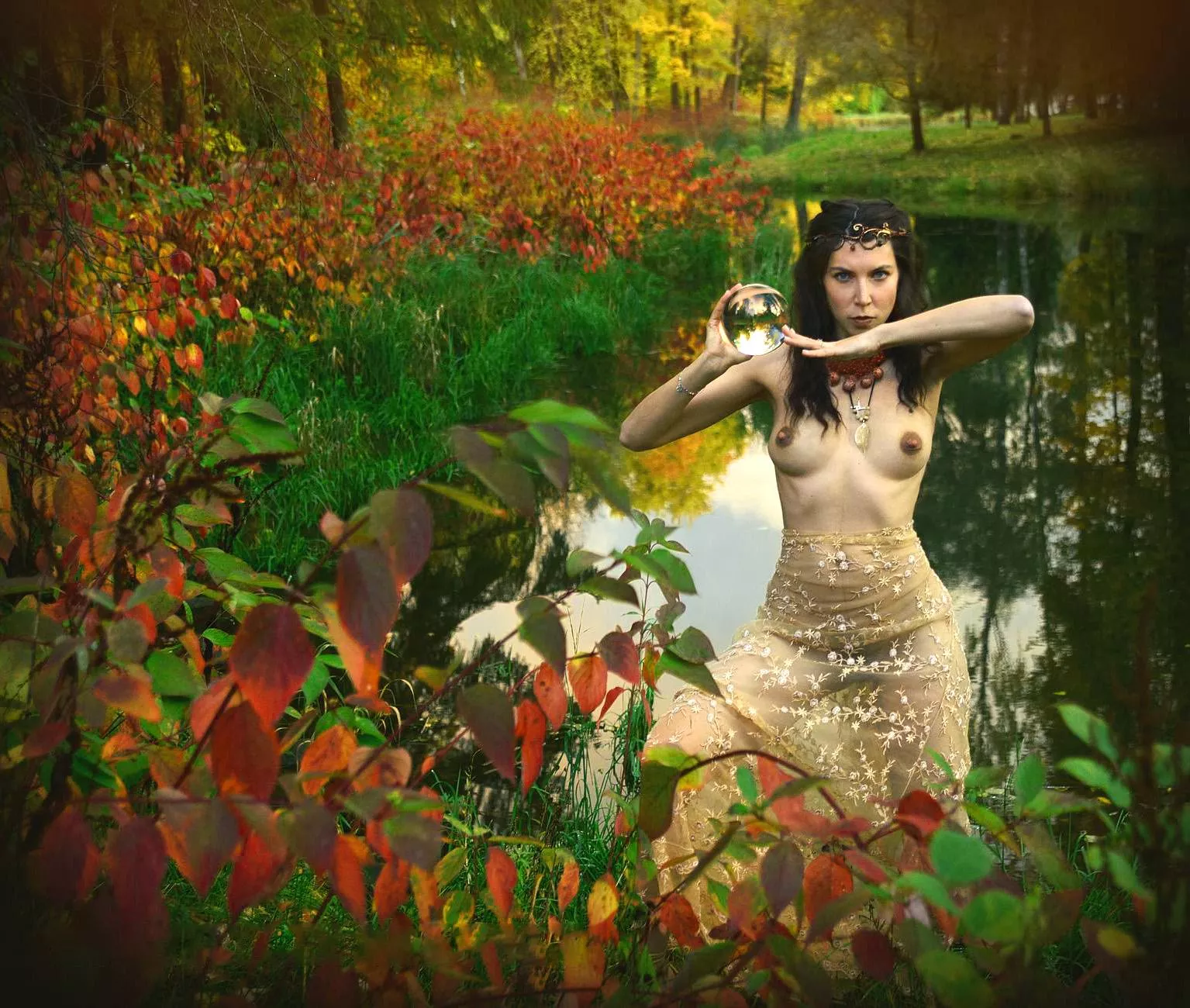 Crystal ball foretelling