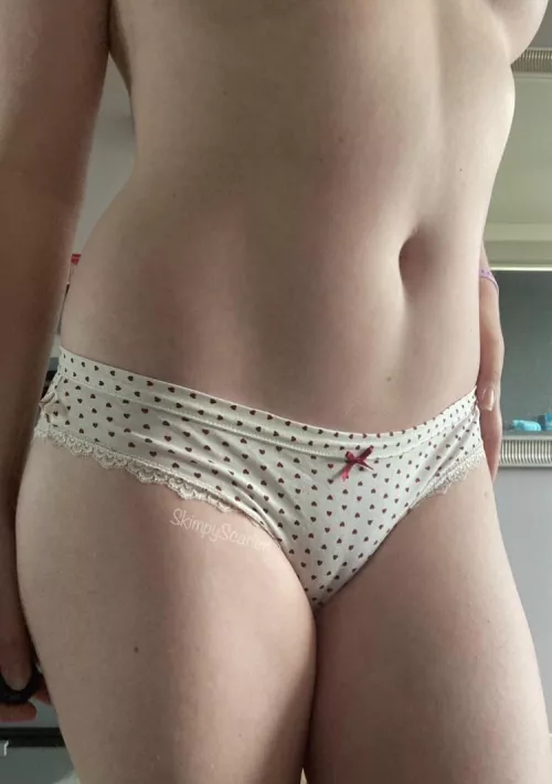 Cute heart print panties! I hope you don’t mind that they have a hole in them 🤭 £25 with free [UK] first class post, and lots of add ons to choose from 💋 